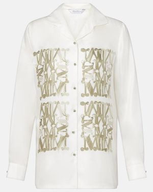 Max Mara 'Nabil' Silk Shirt - White