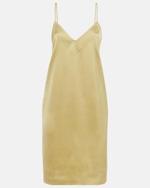 TOTEME Satin Slip Dress - Yellow