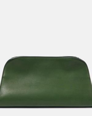 The Row Peggy Leather Shoulder Bag - Green