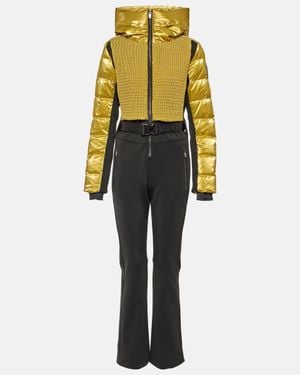 Fusalp Marie Down-Paneled Ski Suit - Metallic