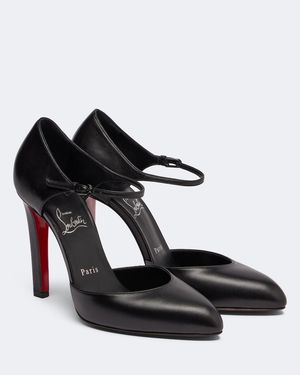Christian Louboutin Fanny Leather Court Shoes - Black