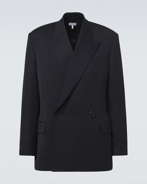 Loewe Blazer Aus Wolle - Blau