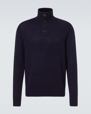 Allude Pullover Aus Wolle Und Kaschmir - Blau