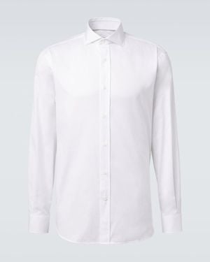 Brunello Cucinelli Cotton Shirt - White