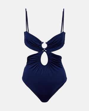 Johanna Ortiz Cutout Swimsuit - Blue