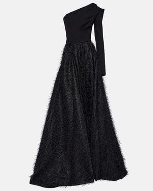 Maticevski Audacity One-Shoulder Maxi Gown - Black