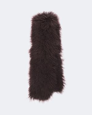 De La Vali Schal Zeraphine Aus Shearling - Braun