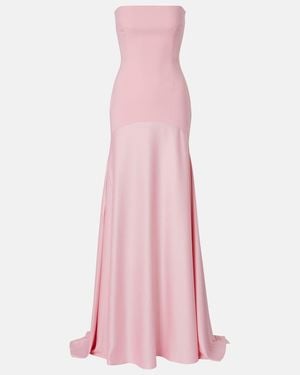 Solace London Alessandra Satin Gown - Pink