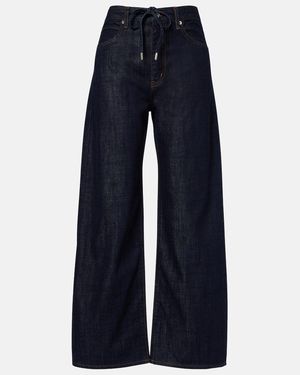 FRAME The Off Duty Wide-Leg Jeans - Blue