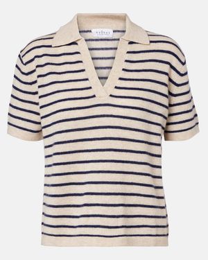 Velvet Polopullover Aus Kaschmir - Weiß