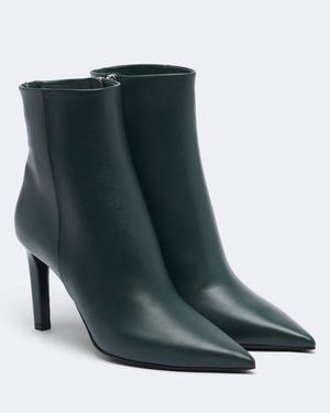 Jimmy Choo Frankie Leather Ankle Boots - Green