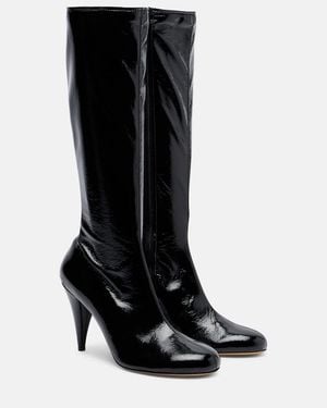 Le Monde Beryl X Kim Sion Madison 95 Patent Leather Knee-High Boots - Black