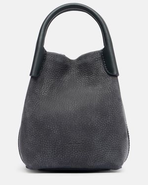 Loro Piana Bolso Saco Bale Micro De Piel - Negro