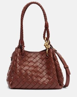 Bottega Veneta Tote Bag Parachute Small Aus Leder - Braun