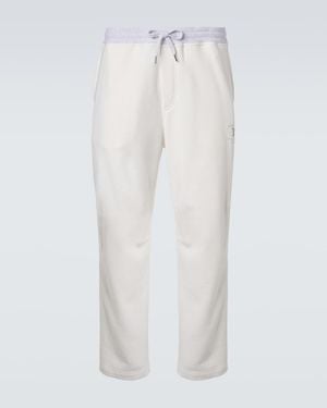 Brunello Cucinelli Cotton Jersey Sweatpants - White