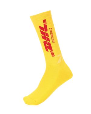 Vetements Socken DHL aus einem Baumwollgemisch - Gelb