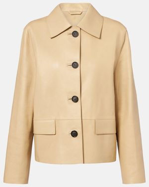 TOTEME Leather Jacket - Natural