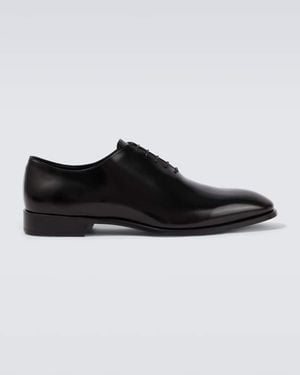 Canali Zapatos Oxford De Piel - Negro