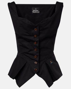Vivienne Westwood Monday Cotton Top - Black