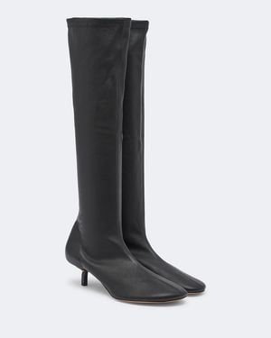 Jacquemus Collant Leather Knee-High Boots - Black