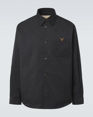 Valentino Vgold Technical Overshirt - Black