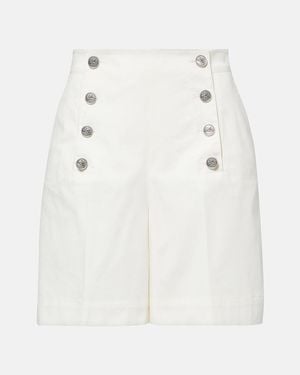 Etro Cotton-Blend Shorts - White