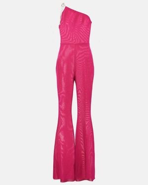 Alexandre Vauthier One-Shoulder Flared Jumpsuit - Pink