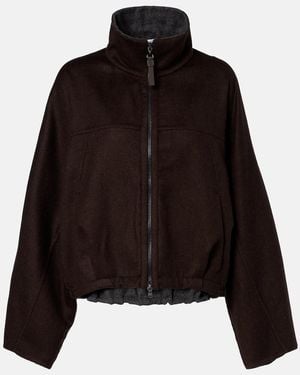 Brunello Cucinelli Monili Virgin Wool Jacket - Black