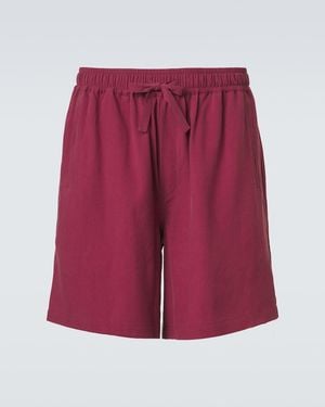 Saman Amel Silk Shorts - Red
