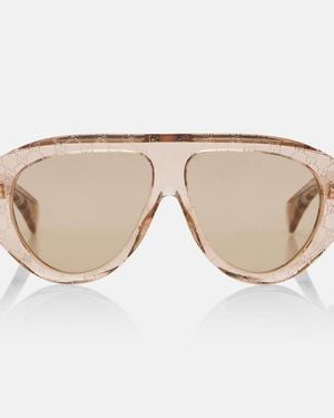 Gucci Signoria Shield Sunglasses - Natural