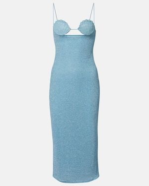 Oséree Robe Midi Lumiere - Bleu