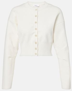Wardrobe NYC Cropped Cardigan - White