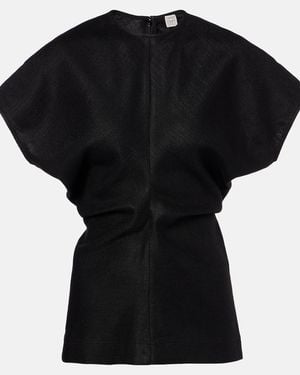 TOTEME Gathered Top - Black