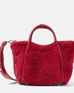 Max Mara Marine Small Teddy Tote Bag - Red