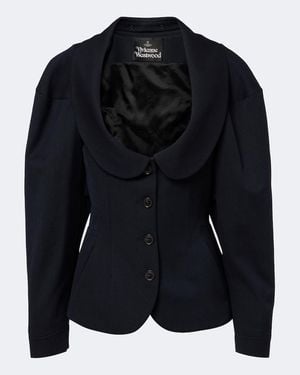 Vivienne Westwood Bergere Cotton And Wool Jacket - Black