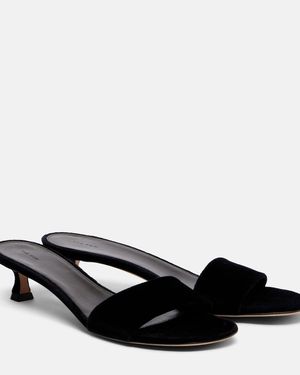 The Row Pantoletten Combo Aus Leder - Schwarz