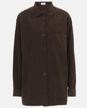 The Row Nesson Cotton Shirt - Brown