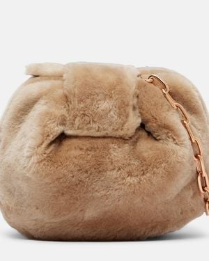 Gabriela Hearst Demi Small Shearling Clutch - Natural