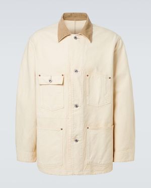 A.PRESSE Vintage Cotton, Hemp, And Silk Field Jacket - Natural