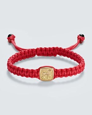 David Yurman Armband Petrvs Horse Mit 18Kt Gelbgold Und Onyx - Rot