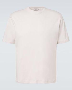 Agnona Cotton And Silk Jersey T-Shirt - White