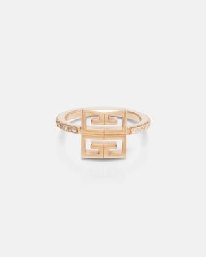 Givenchy Ring 4G Mit Svarowski-Kristallen - Weiß