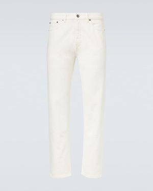 ZEGNA Roccia Mid-Rise Slim Jeans - White