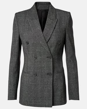 McQueen Prince Of Wales Check Wool Blazer - Black