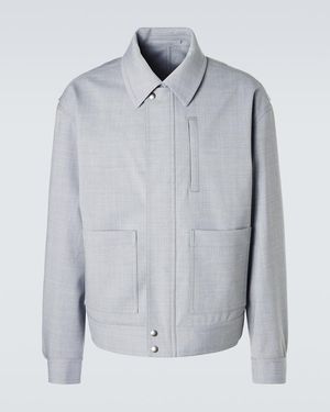 Dries Van Noten Blouson Aus Einem Baumwollgemisch - Grau
