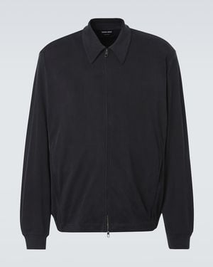 Giorgio Armani Zip-Up Blouson Jacket - Black