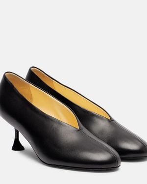 Proenza Schouler Tee Leather Court Shoes - Black