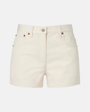 Valentino Denim Shorts - Natural