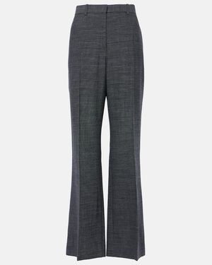 The Row Gandal Virgin Wool Twill Straight Pants - Gray
