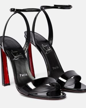 Christian Louboutin Condorapik Queen 100 Leather Sandals - Black